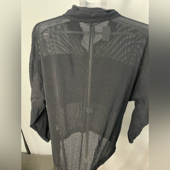 Nike Athletic Sportswear Women's Black Mesh Loose Fit Jacket Size - Medium - Picture 9 of 11